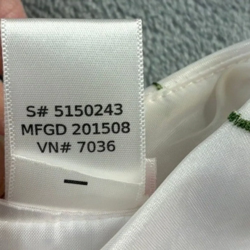 Youngland Girls White Red Floral Embroidered Dress Ribbon‎ Bow Party Size 5